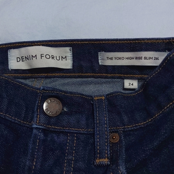 Denim Forum yoko high rise slim 26l jeans - Picture 3 of 7